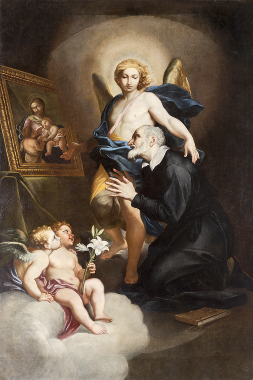 San Filippo Neri in preghiera davanti all’effige della Madonna, 1670
