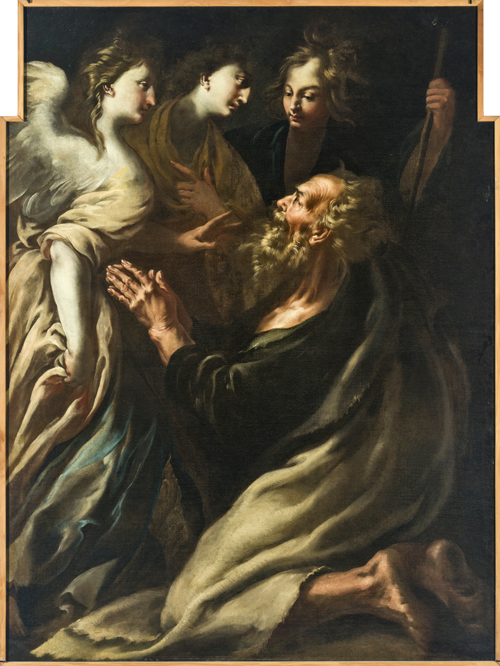 Abramo e i tre angeli, sec. XVII