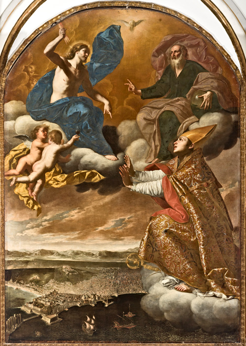 San Gennaro protegge la città di Napoli, 1652