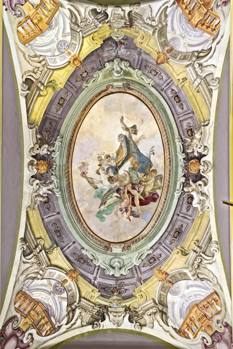 Gloria di S. Filippo Neri, affresco 1756